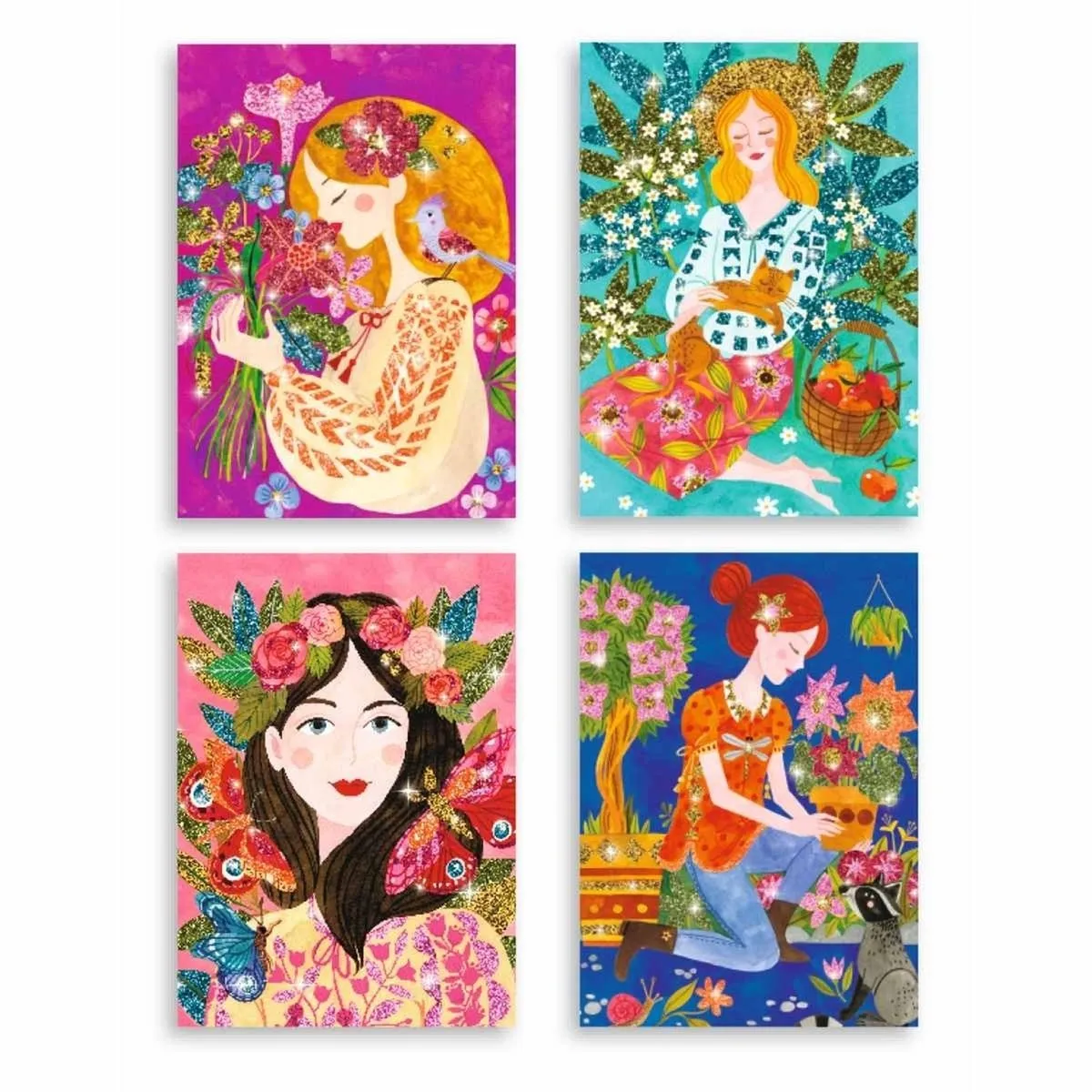 Djeco Glitterzand Multicolore - 4 Stuks