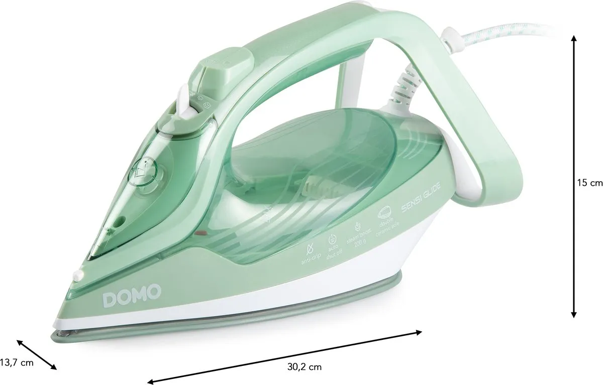 Domo DO7059S Stoomstrijkijzer - 2830W - 400ml - Groen