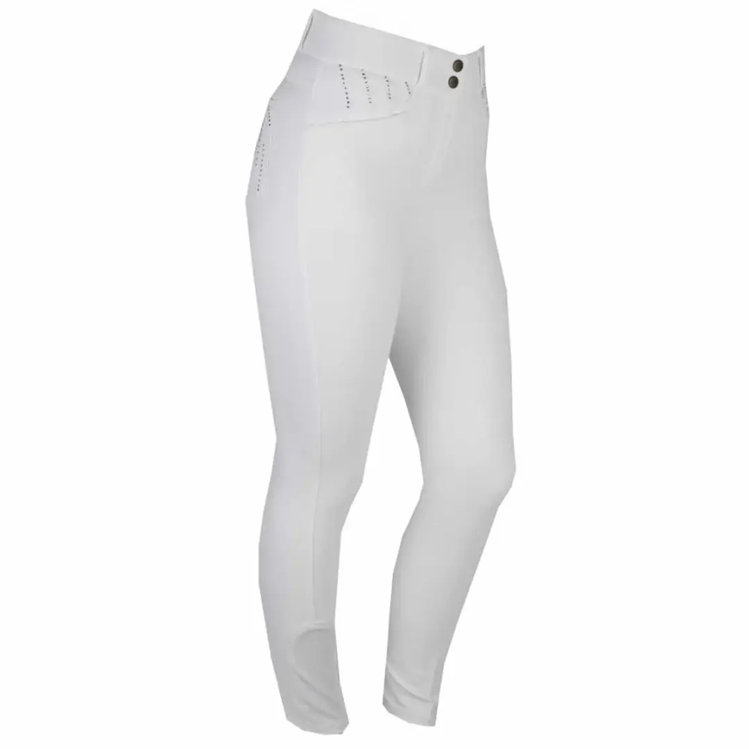 Mondoni Crystal High Waist Rijbroek 44 - Wit