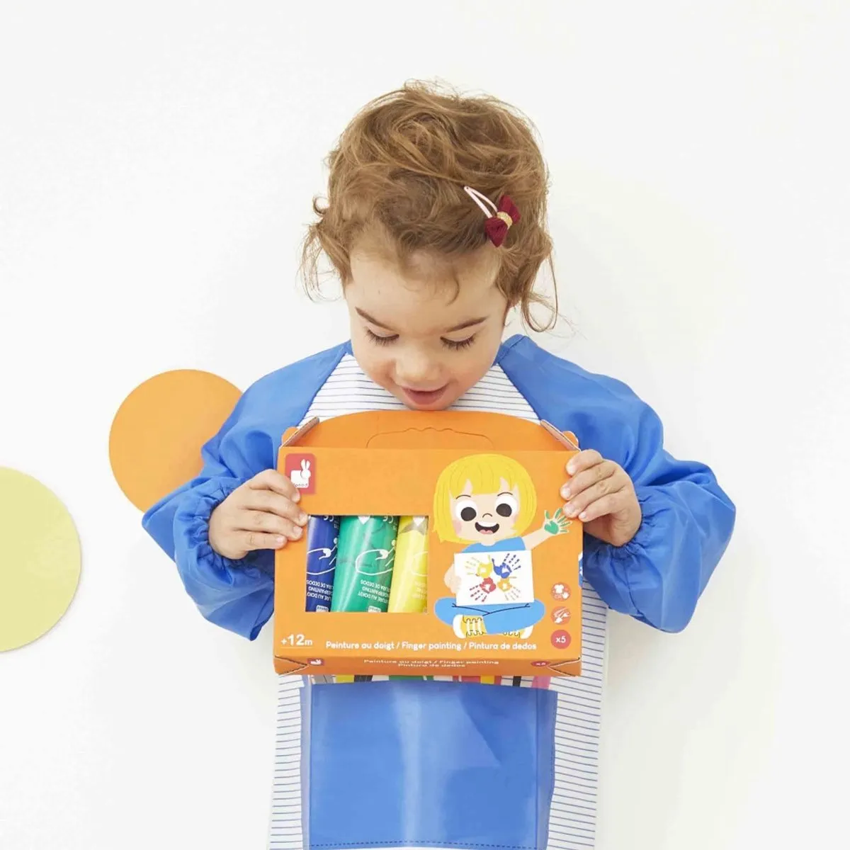Janod Colo Vingerverfset - 5 Kleuren 75ml Multikleur
