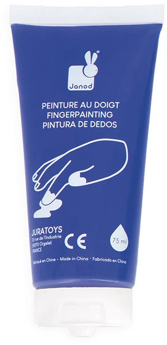 Janod Colo Vingerverfset - 5 Kleuren 75ml Multikleur
