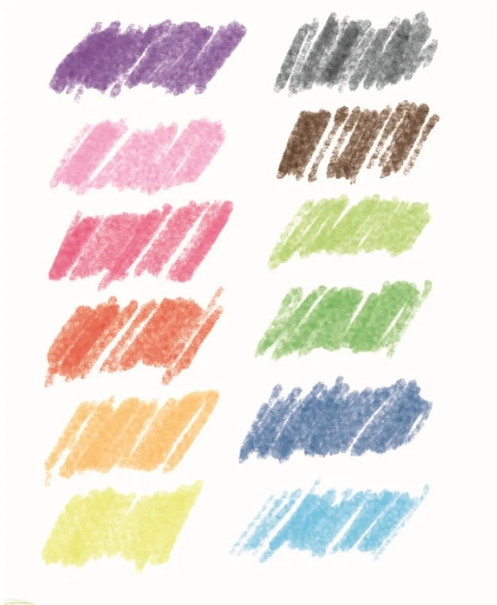 Djeco Aquarelpotloden 12 Stuks - Multicolor