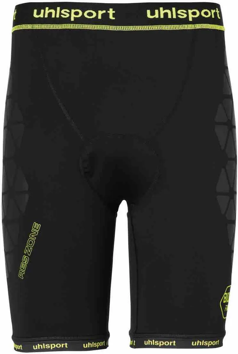 Uhlsport Bionikframe Unpadded Shorts Heren - Zwart/Fluogeel S
