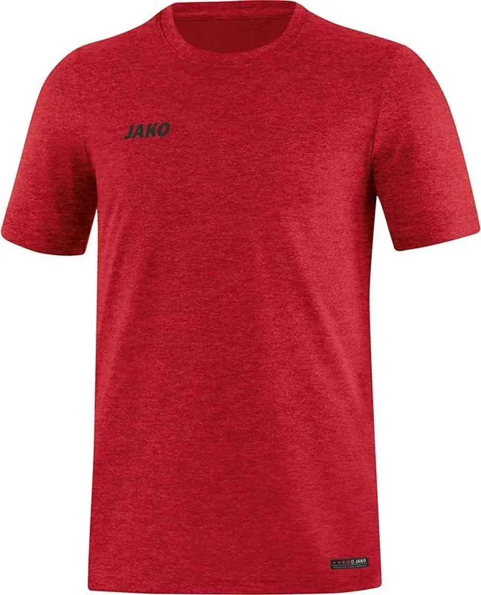 Jako Premium Basics T-Shirt Dames - Rood Gemêleerd 44