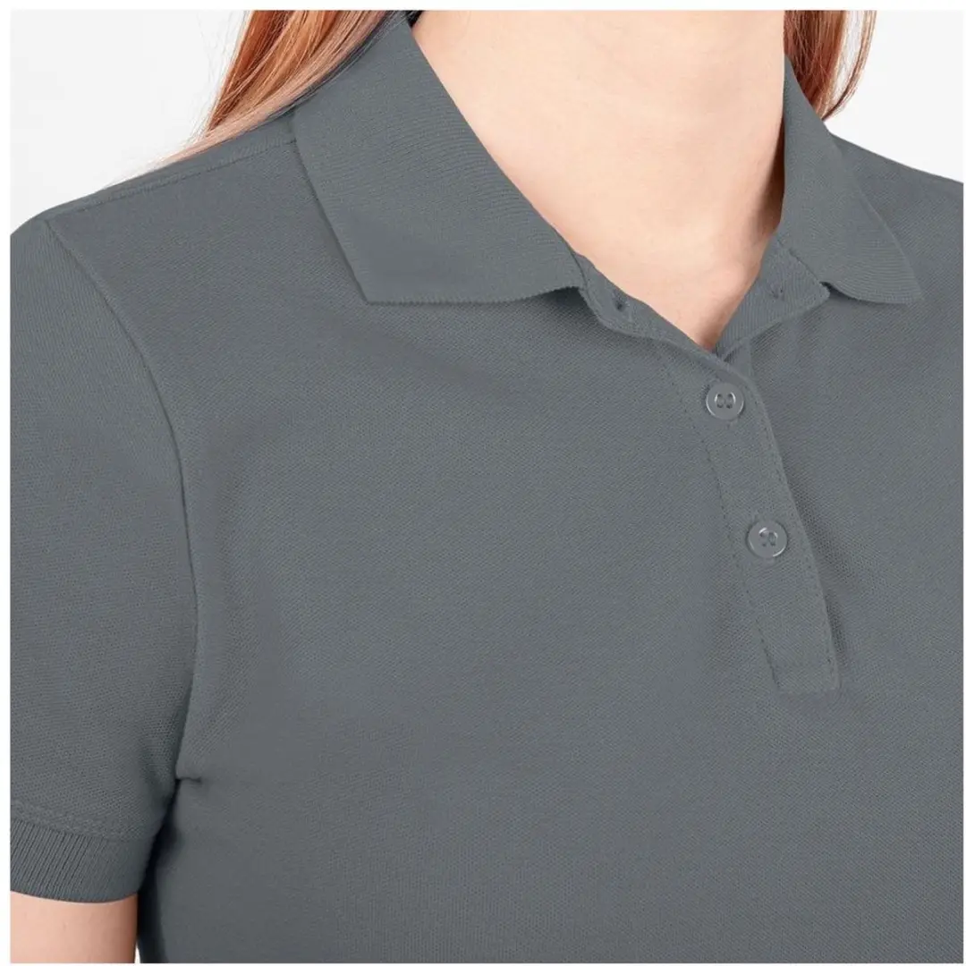JAKO Organic Polo Dames 44 - Steengrijs