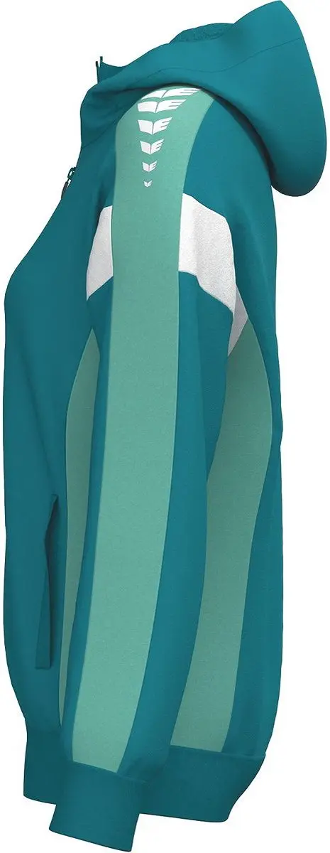Erima Celebrate 125 Trainingsjack Dames - Tahitian Blue/Mintgroen Maat 40