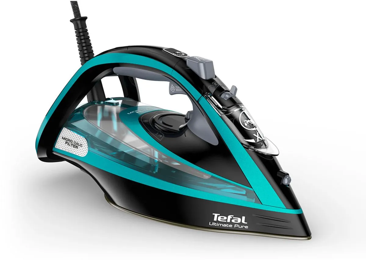 Tefal Ultimate Pure FV9844 Stoomstrijkijzer 3200W - Groen/Zwart