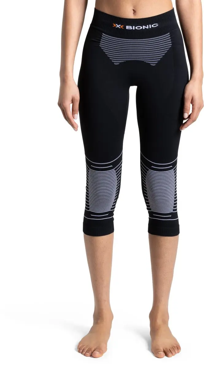 X-Bionic Energizer 4.0 Driekwart Broek Dames - L - Opal Black/Arctic White