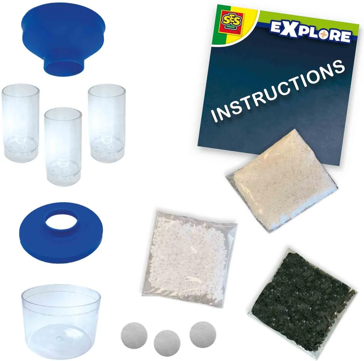 SES Creative Explore Waterfilter - 6-delig STEM Speelgoed