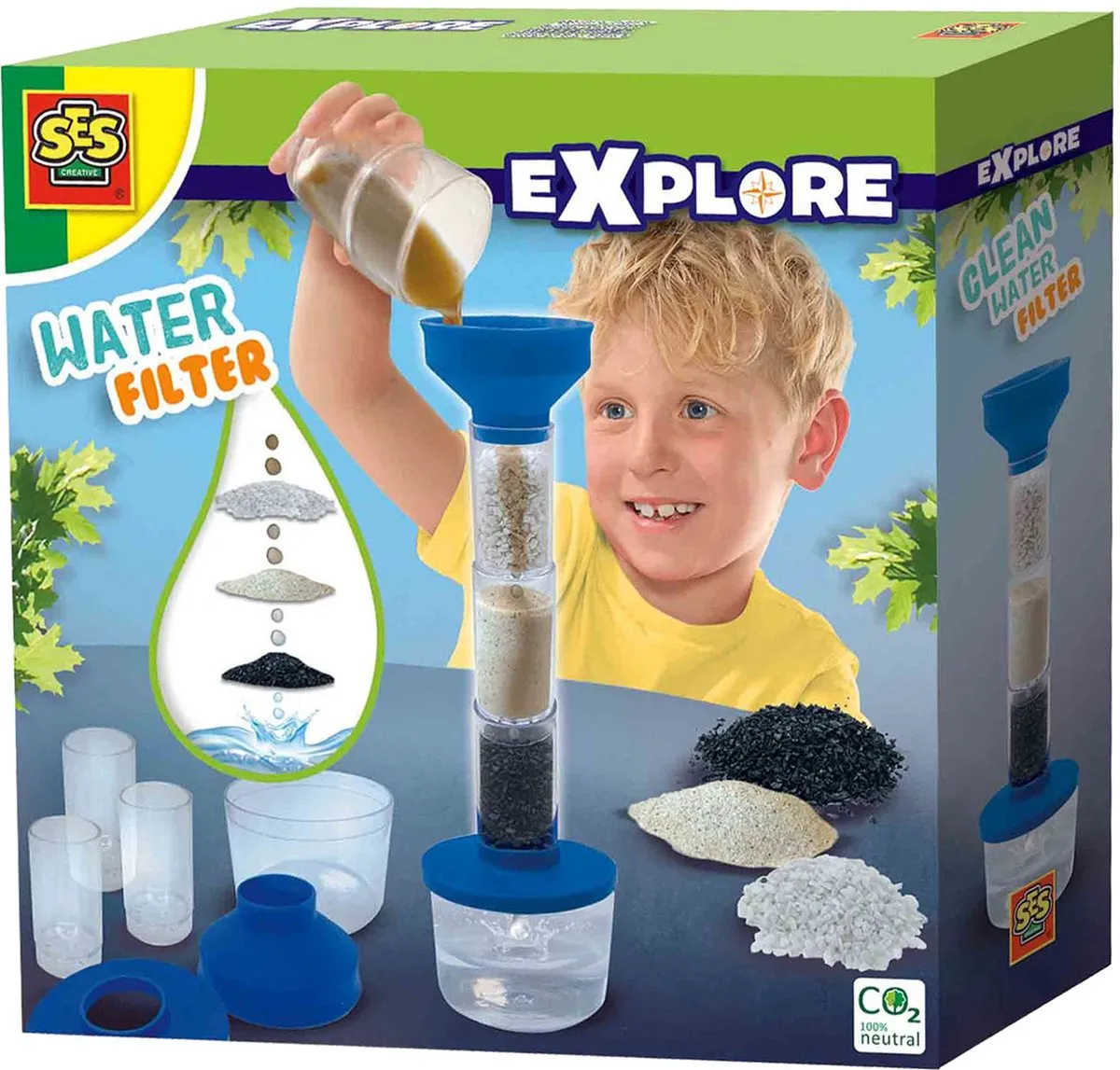 SES Creative Explore Waterfilter - 6-delig STEM Speelgoed