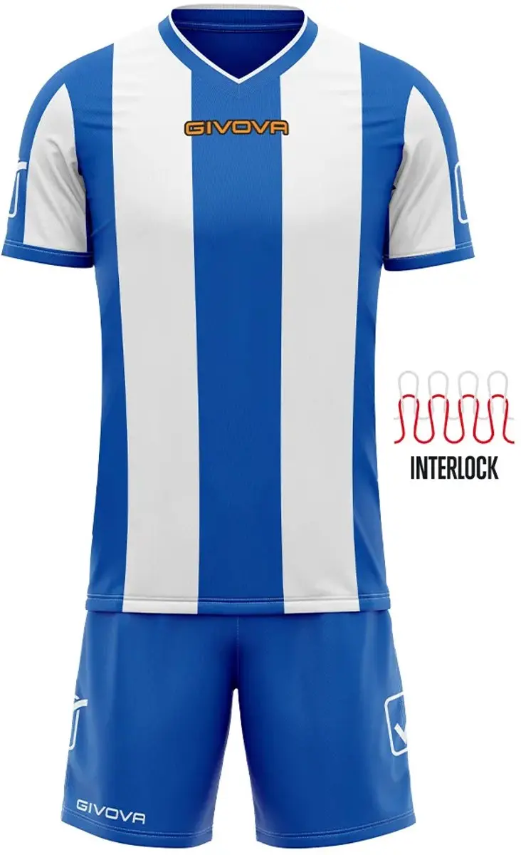 Givova Catalano Sportset - L - Royal-wit/Blauw