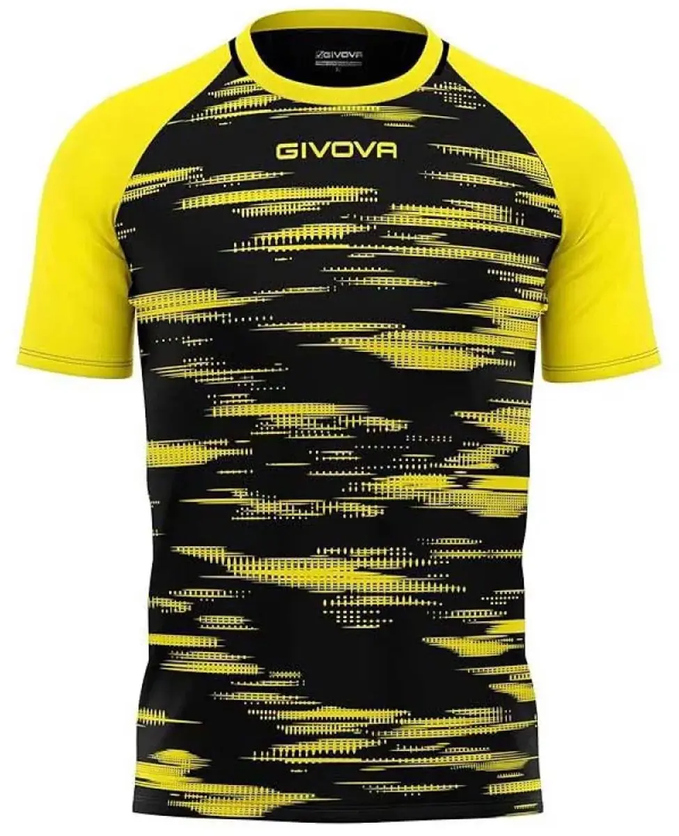 Givova Pixel T-shirt M - Zwart/Geel