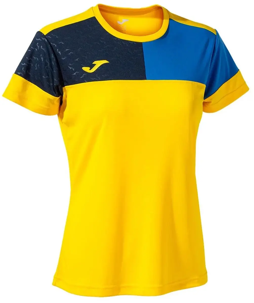 Joma Crew V T-shirt Geel S