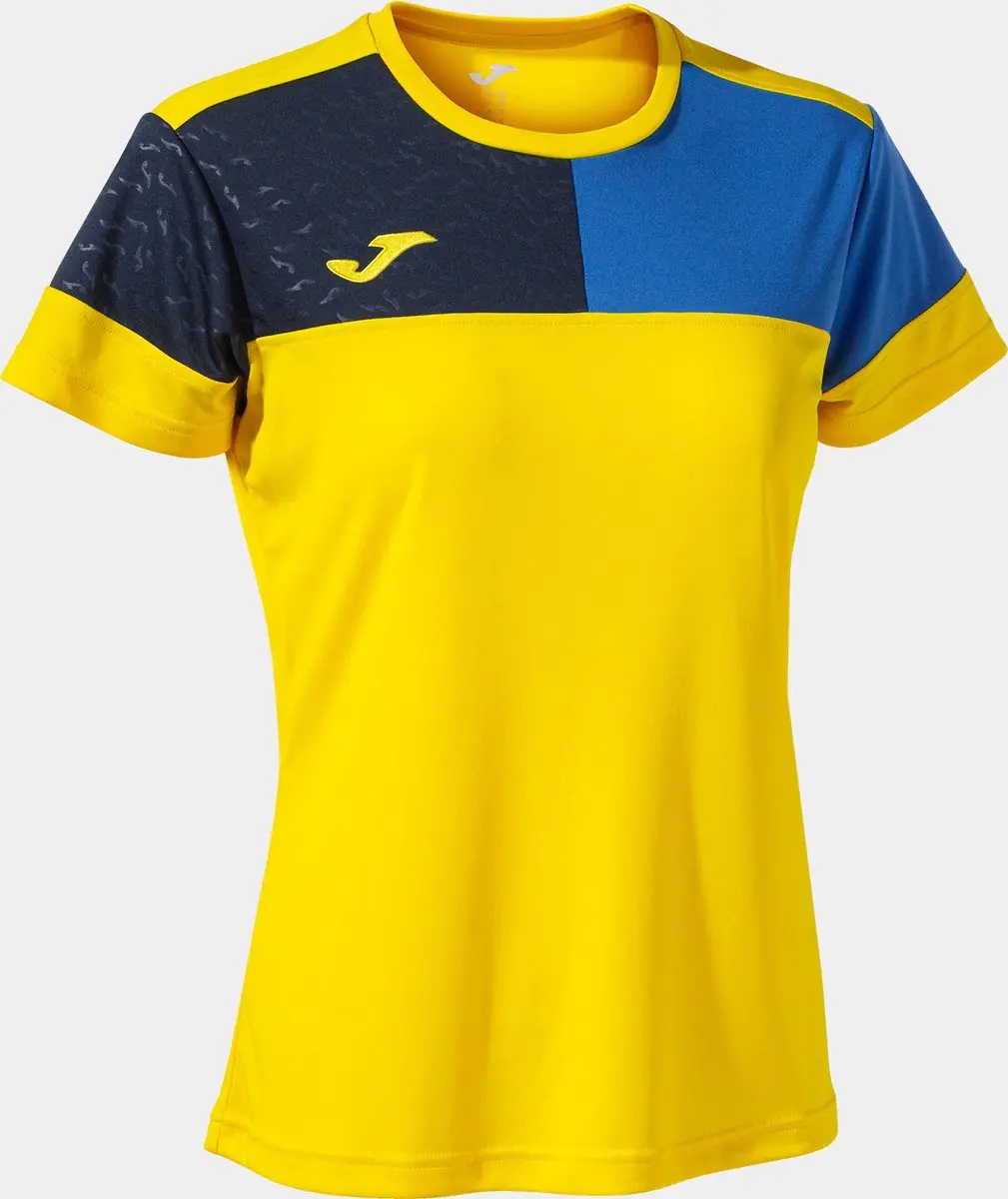 Joma Crew V T-shirt Geel S