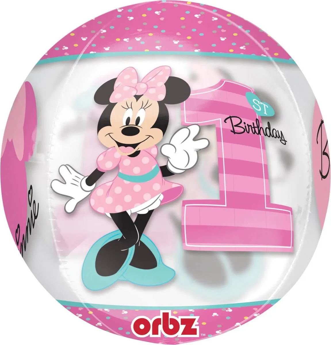 Disney Minnie Ballon Roze