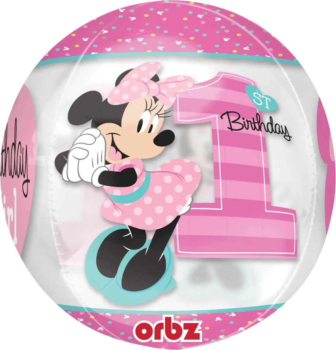Disney Minnie Ballon Roze