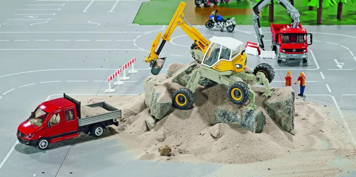 SIKU Menzi Muck Graafmachine 3548 - 1:50 - Geel