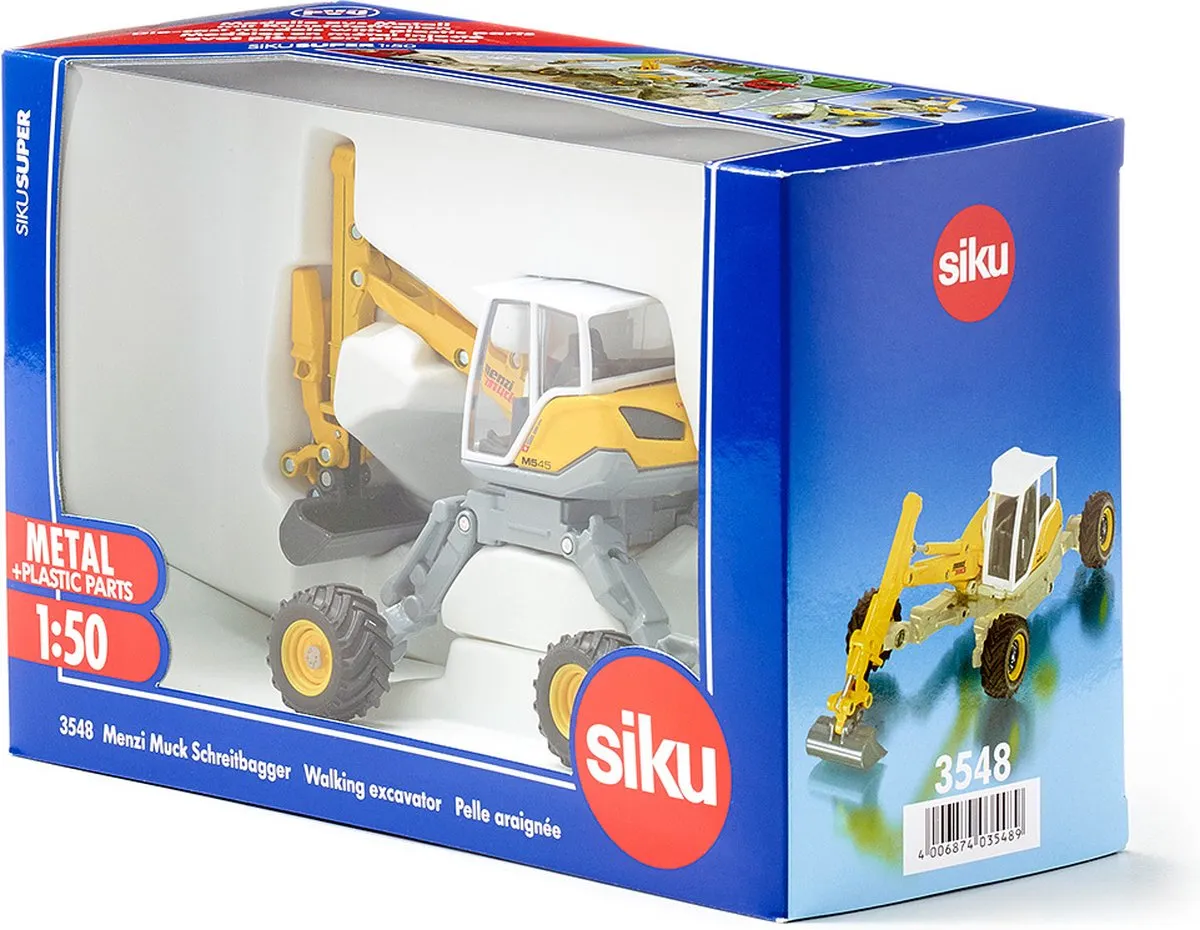 SIKU Menzi Muck Graafmachine 3548 - 1:50 - Geel - afbeelding 6 van 6