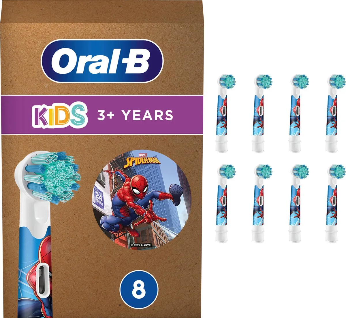 Oral-B Borstels Kids Spiderman 8 stuks FFU