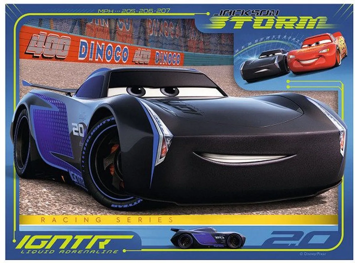 Ravensburger Disney Cars Let's Race! Puzzels - 24 Stuks (12/16/20/24) - Multicolor