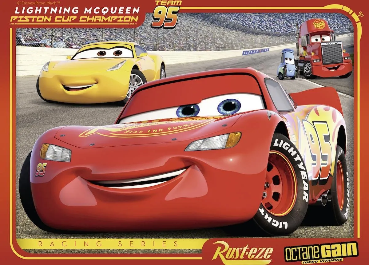 Ravensburger Disney Cars Let's Race! Puzzels - 24 Stuks (12/16/20/24) - Multicolor