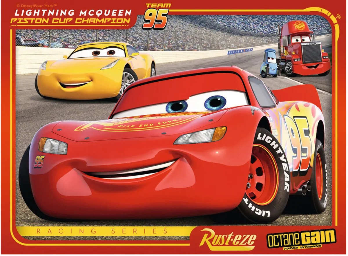 Ravensburger Disney Cars Let's Race! Puzzels - 24 Stuks (12/16/20/24) - Multicolor