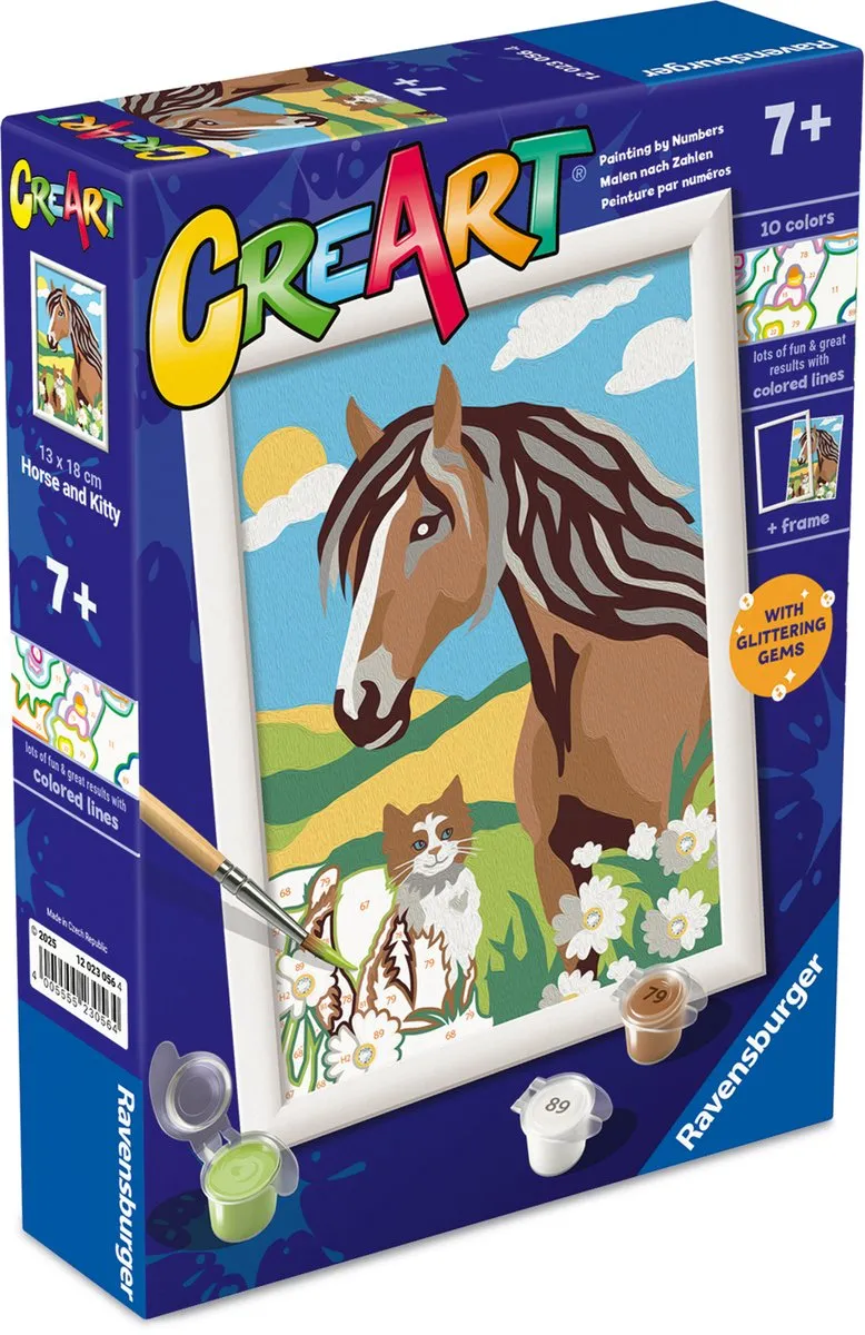 Ravensburger CreArt Junior Paard en Poesje - Meerkleurig