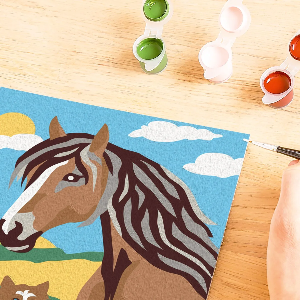 Ravensburger CreArt Junior Paard en Poesje - Meerkleurig