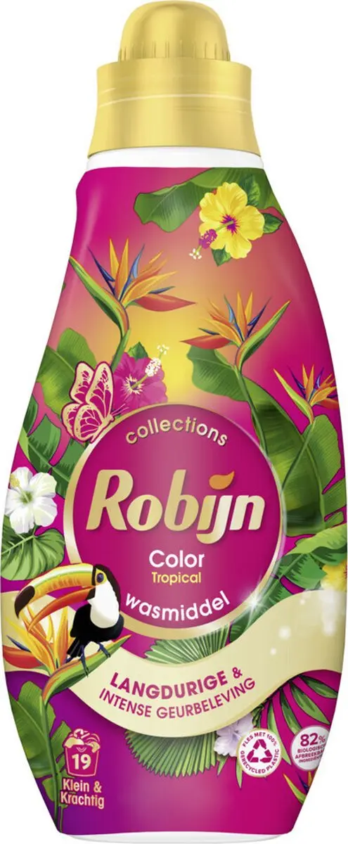 Robijn Klein & Krachtig Wasmiddel Color Tropical 665ml
