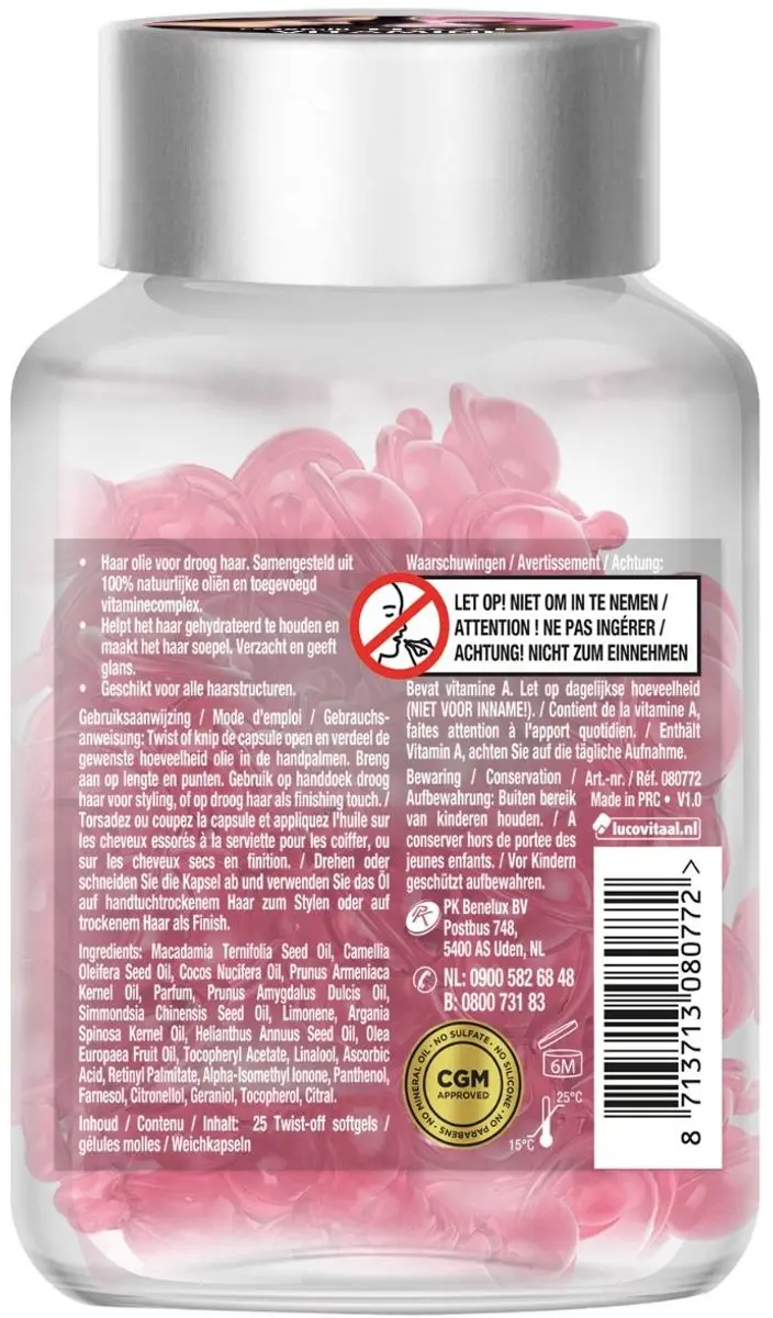 Lucovitaal Haarvitamines Droog Haar 25 Capsules