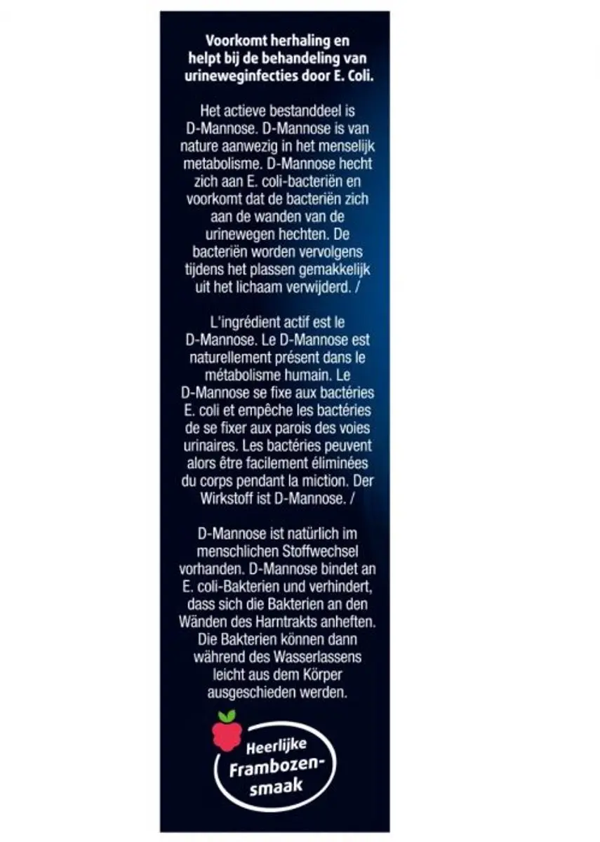 Lucovitaal Blaasontsteking D-mannose Sachets 6 Stuks - afbeelding 4 van 6