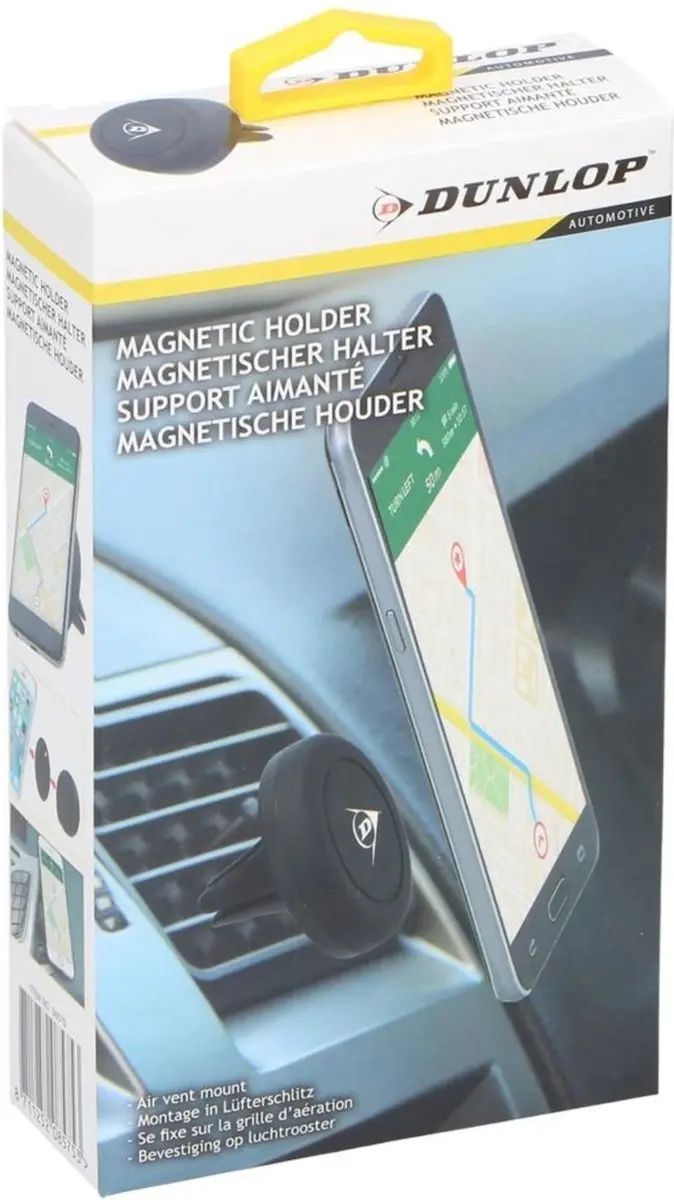 Dunlop BXPW1400PE Telefoonhouder Magnetisch - Autohouder - Zwart