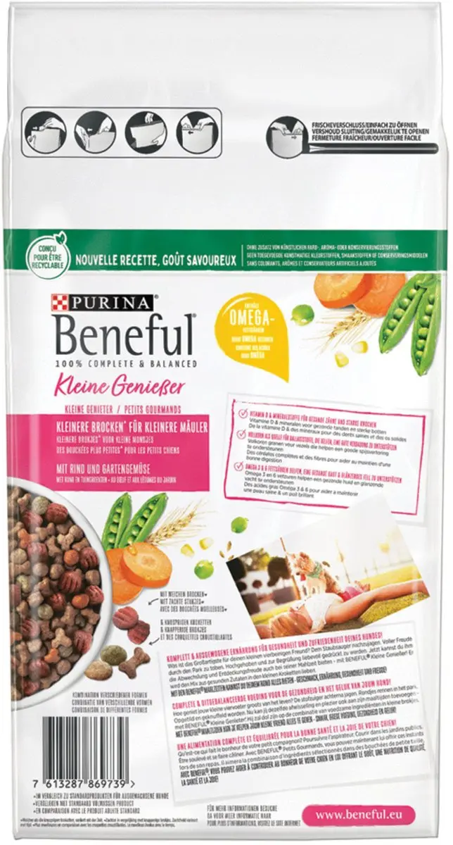 Purina Beneful Kleine Genieter Rund & Groente Hondenvoer 1.4kg - afbeelding 3 van 6