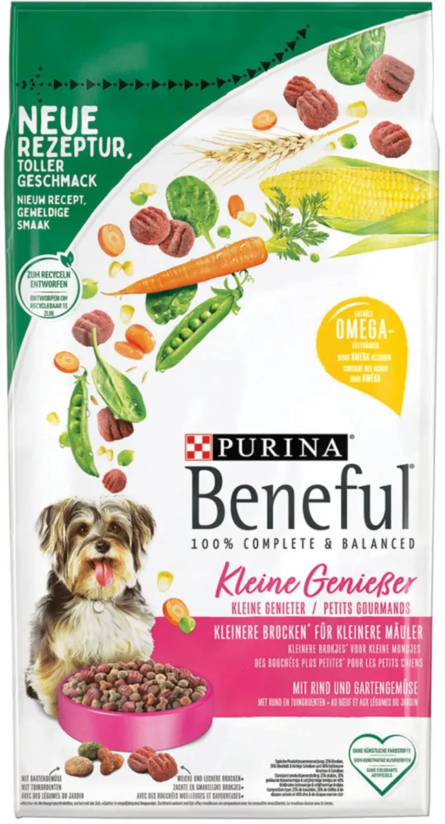Purina Beneful Kleine Genieter Rund & Groente Hondenvoer 1.4kg - afbeelding 2 van 6