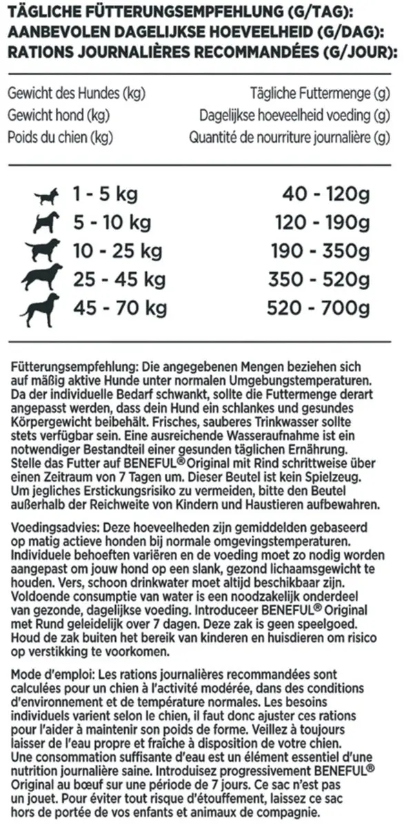 Purina Beneful Original Rund & Groente Hondenvoer 1.4kg - afbeelding 2 van 6