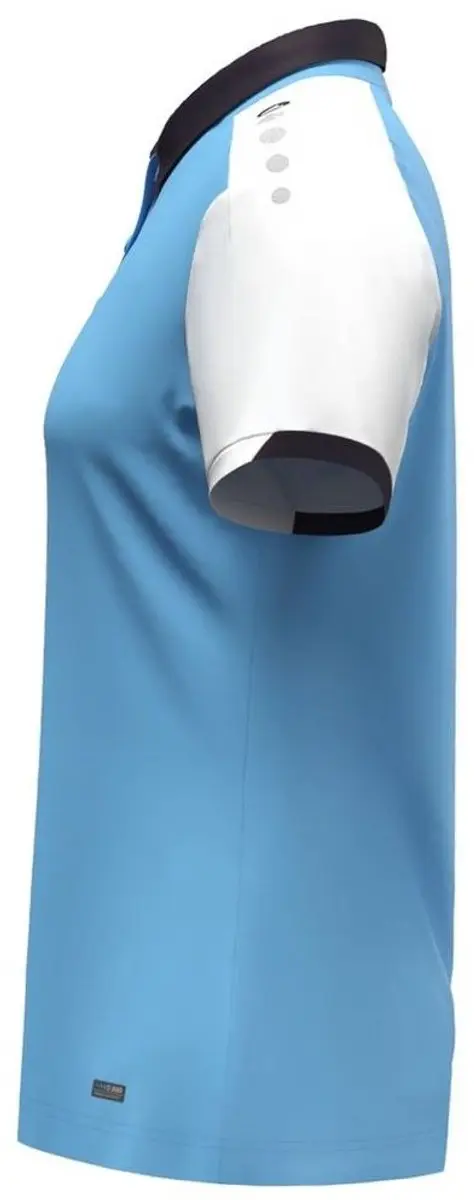 Jako Dynamic Polo Dames - Hemelsblauw/Wit/Marine S - afbeelding 6 van 6
