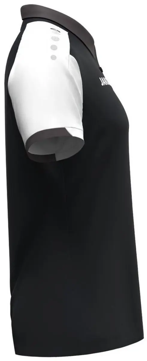 Jako Dynamic Polo Dames - Zwart/Wit/Antraciet S