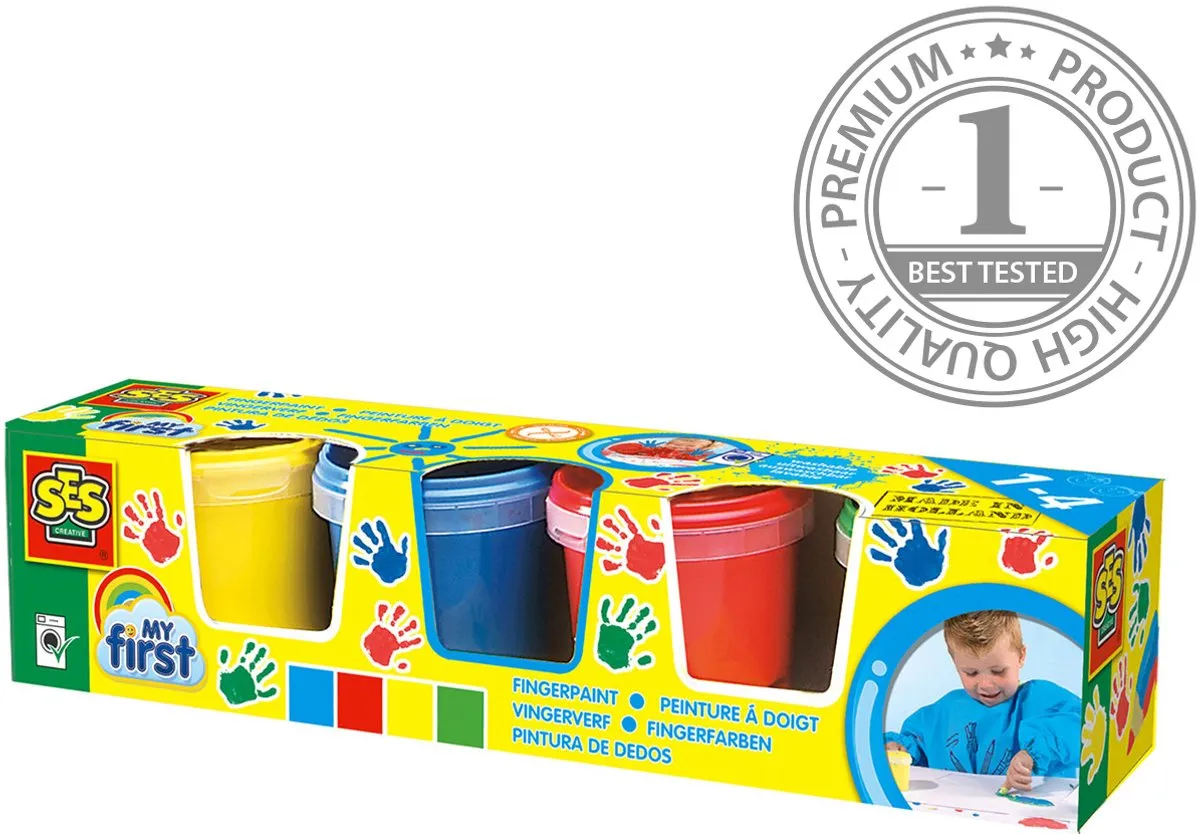 SES Creative My First Vingerverf 4x145ml - 580ml