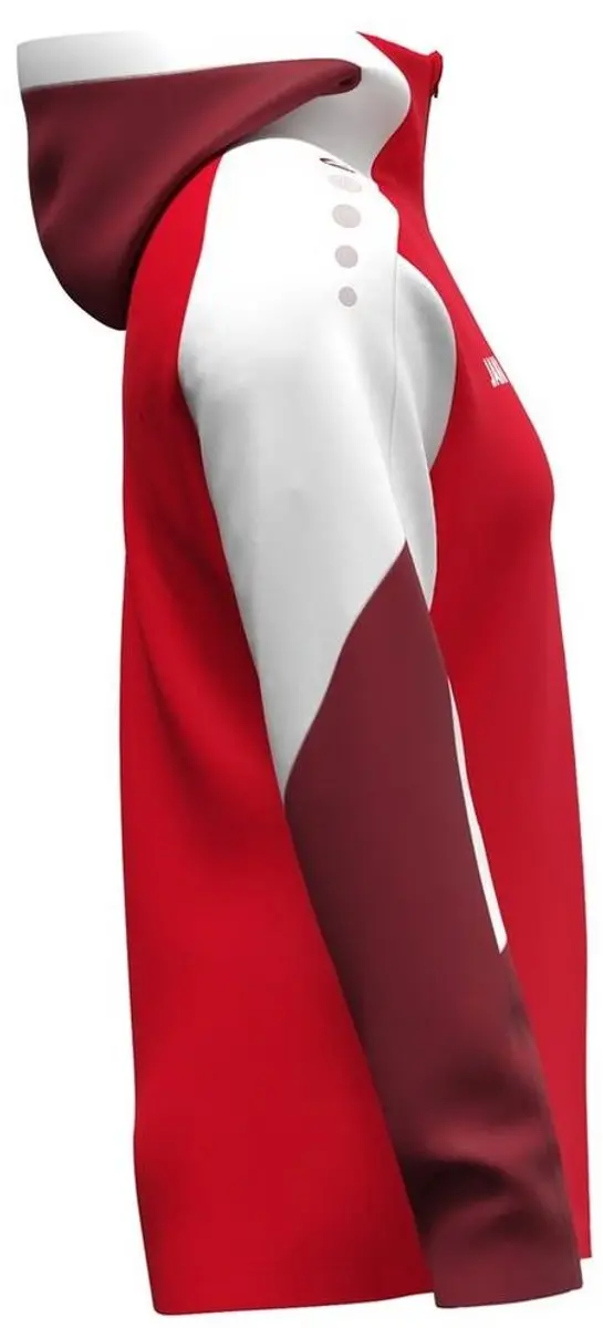 Jako Dynamic Jas Dames - Rood/Wit/Donkerrood S