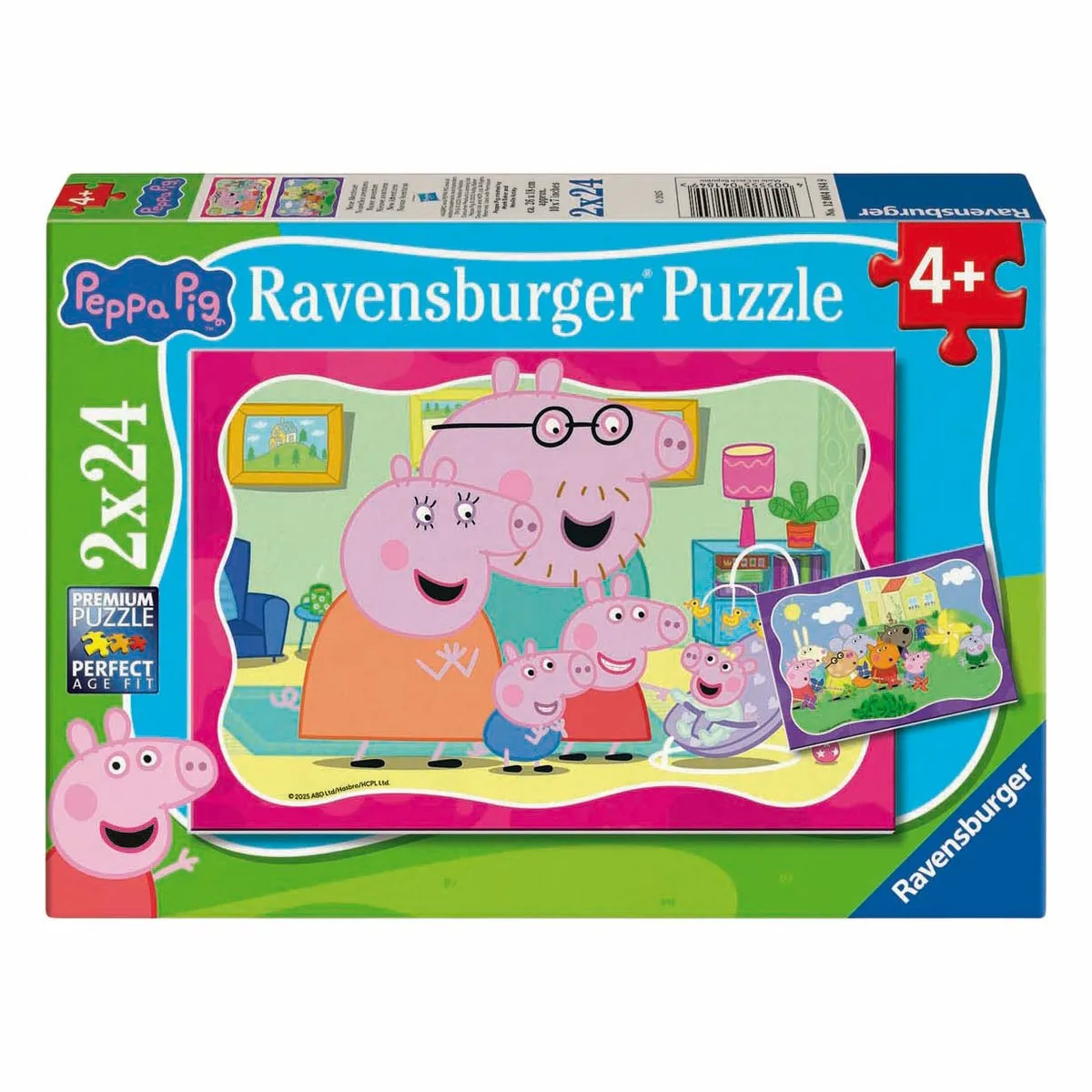 Ravensburger Peppa Pig Legpuzzel 2x24 Stuks - 224 Stuks - Multicolor