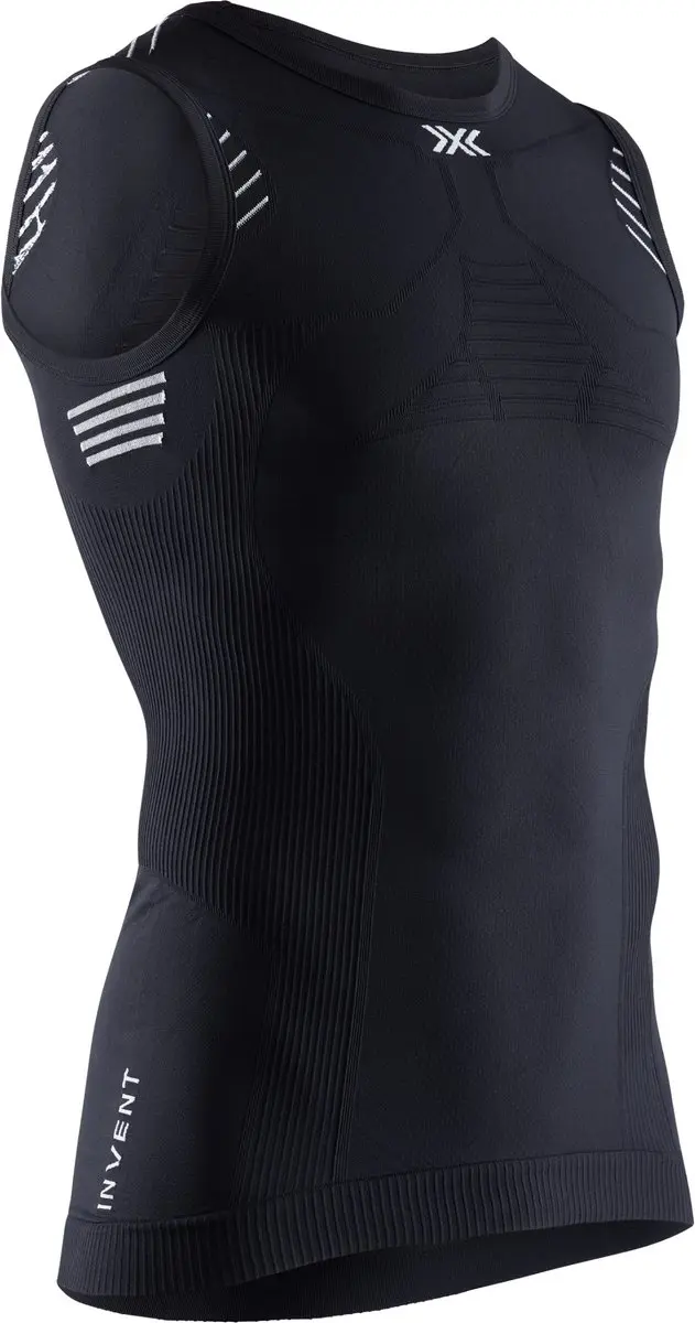 X-Bionic Invent 4.0 Tanktop - Opaalzwart/Arctisch wit - afbeelding 4 van 4