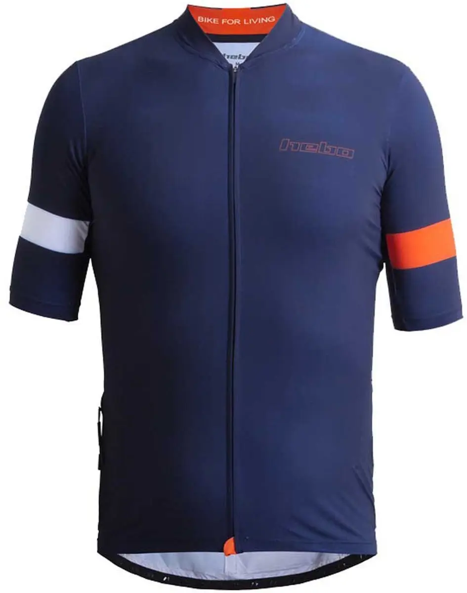 Hebo Ochoco Korte Mouw Wielertrui Blauw XL Man