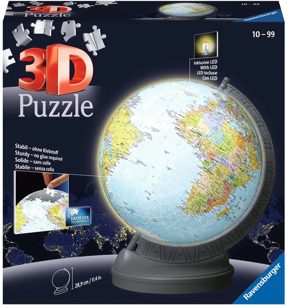 Ravensburger Aarde met licht 3D Puzzel 3540 Stuks - Multicolor