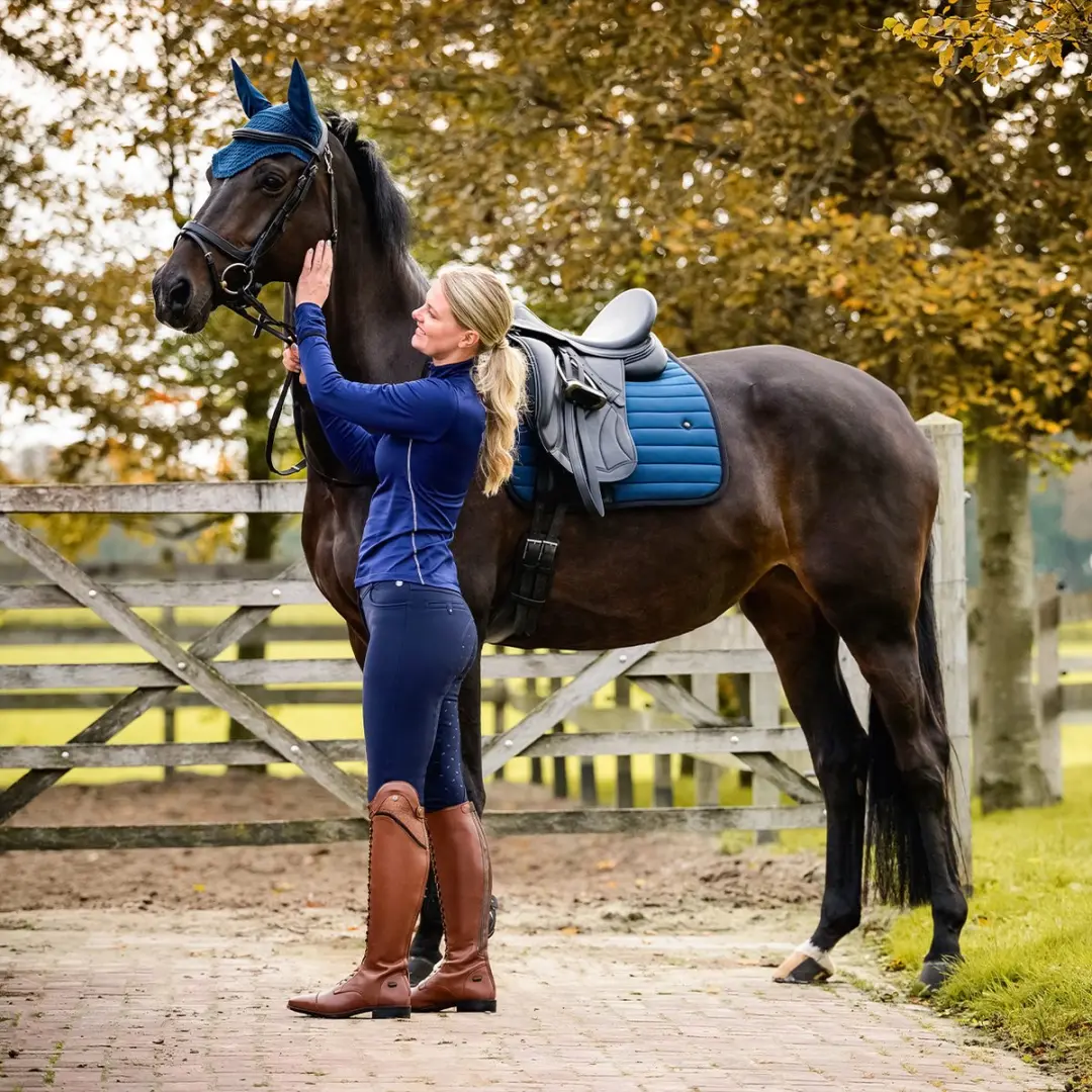 QHP Lymee Softshell Rijbroek Navy - 40 - afbeelding 3 van 6