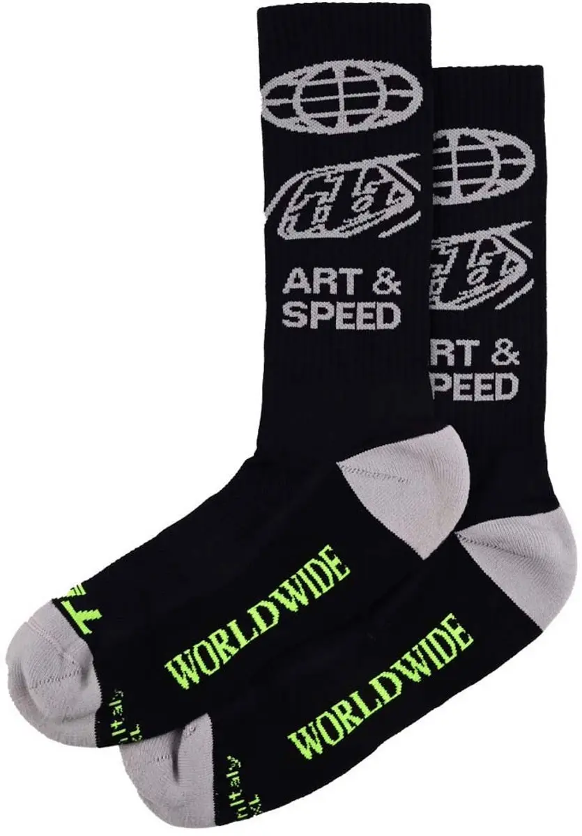 Troy Lee Designs Performance Worldwide Sokken Zwart EU 44-47 1/2 Man,Vrouw