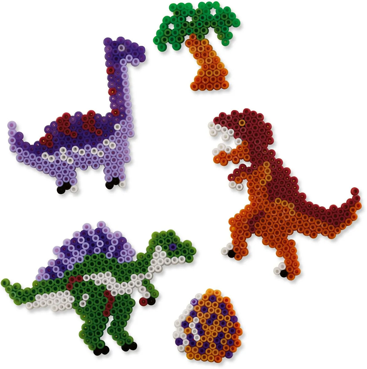 SES Creative Beedz Dino Wereld Strijkkralen 2100 Stuks - 15 Kleuren