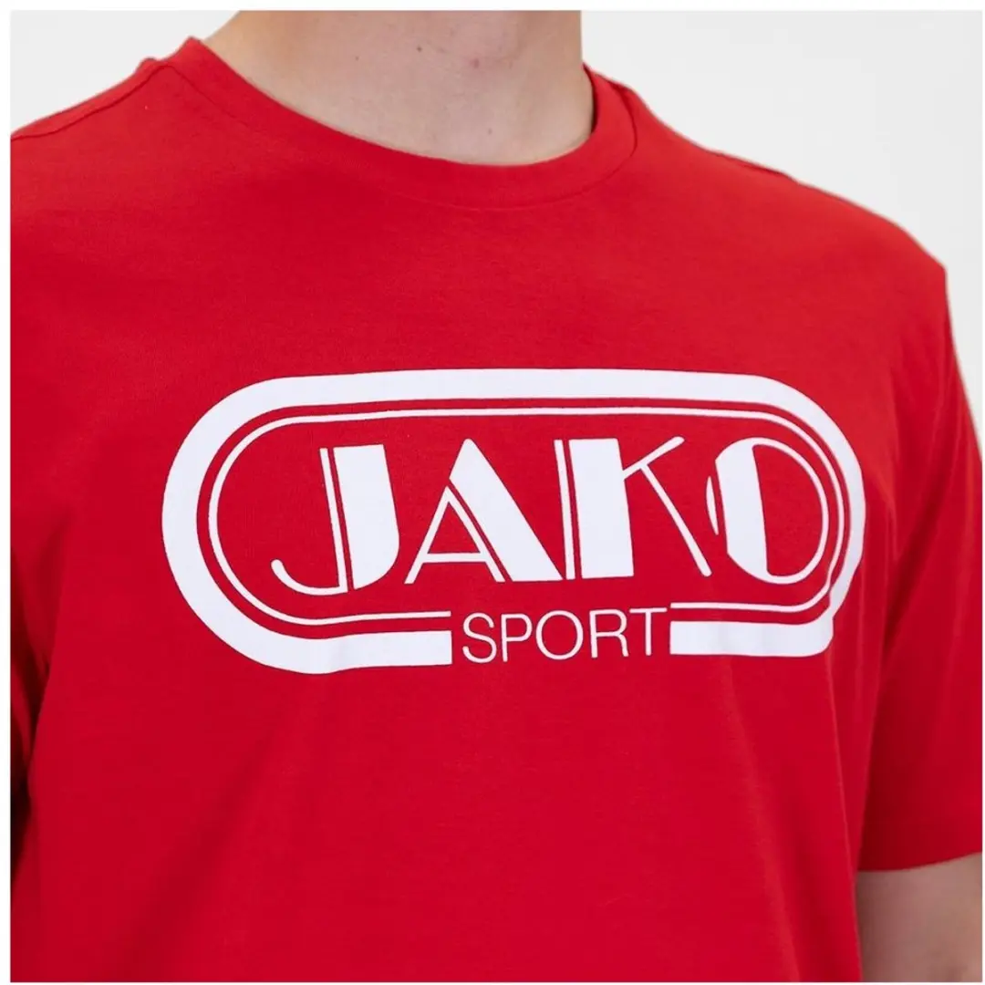 JAKO Retro T-Shirt Heren - Rood - Maat S