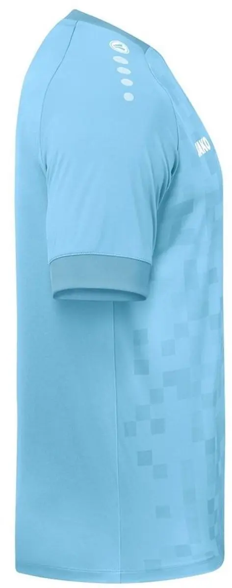 JAKO Pixel Shirt Korte Mouw Heren - M - Lichtblauw