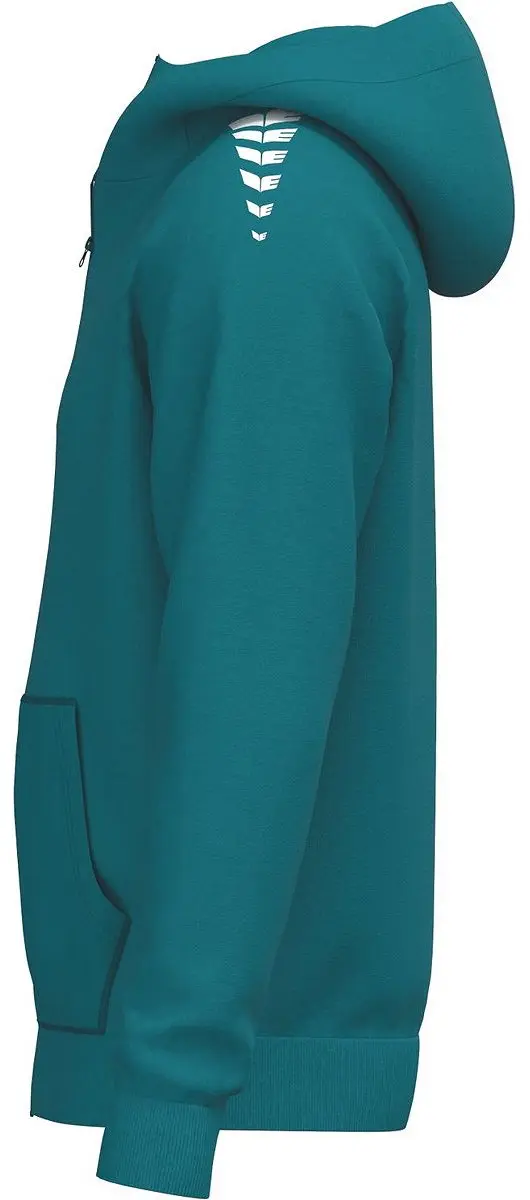 Erima Cmpt Wings Hooded Full Zip Kinderen - 128 - Tahitian Blue
