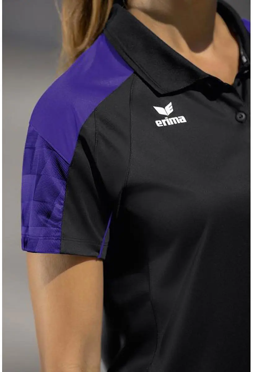 Erima Evo Star Polo Dames 34 - Zwart/Violet